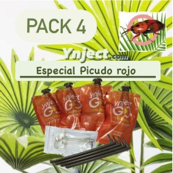 Pack 4 Picudo Rojo