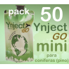 Pack 50 Ynject Go mini (pino)