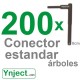 Conector standard (8cm) pack 200